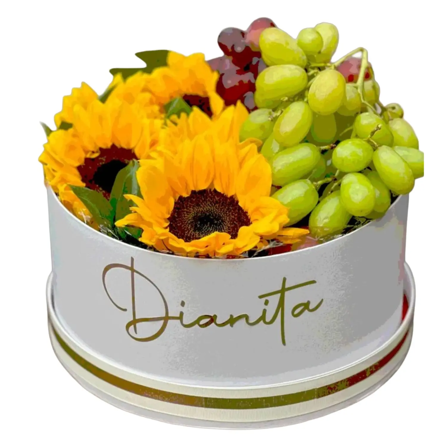 Ramo de girasol con frutas en Guayaquil - Floreria DIFIORI Guayaquil
