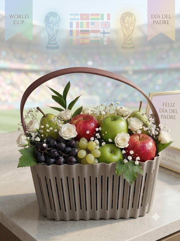 Cesta con frutas surtidas en Guayaquil. - Floreria DIFIORI Guayaquil